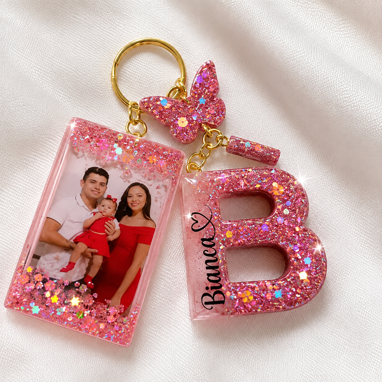 Llavero personalizado con fotografía en resina